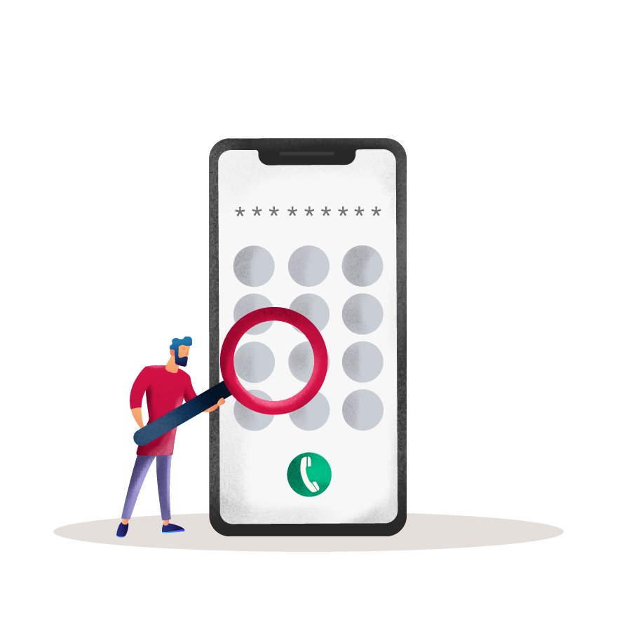 Phone search icon
