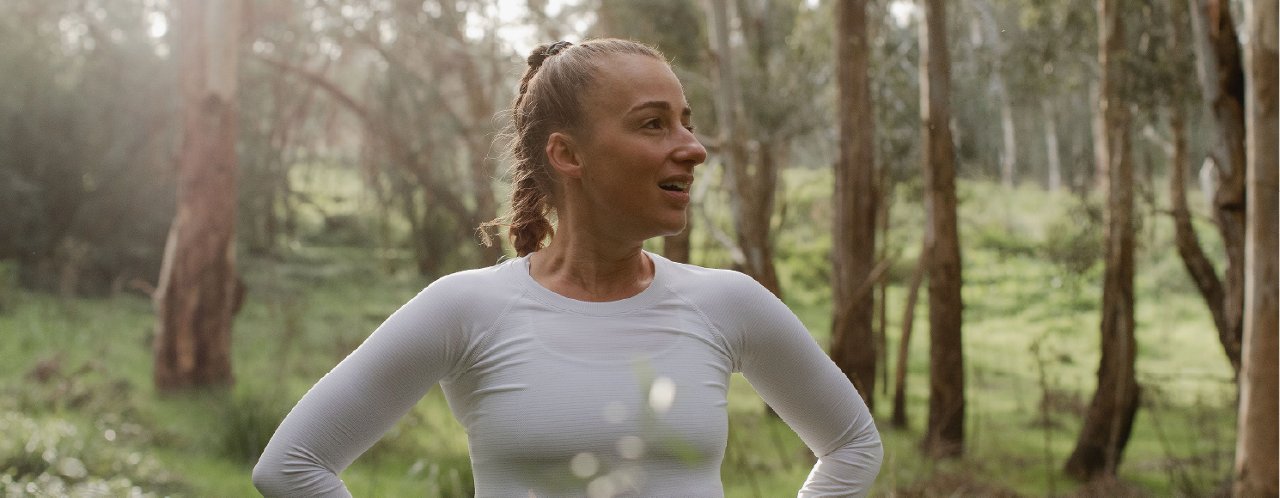 woman admiring nature