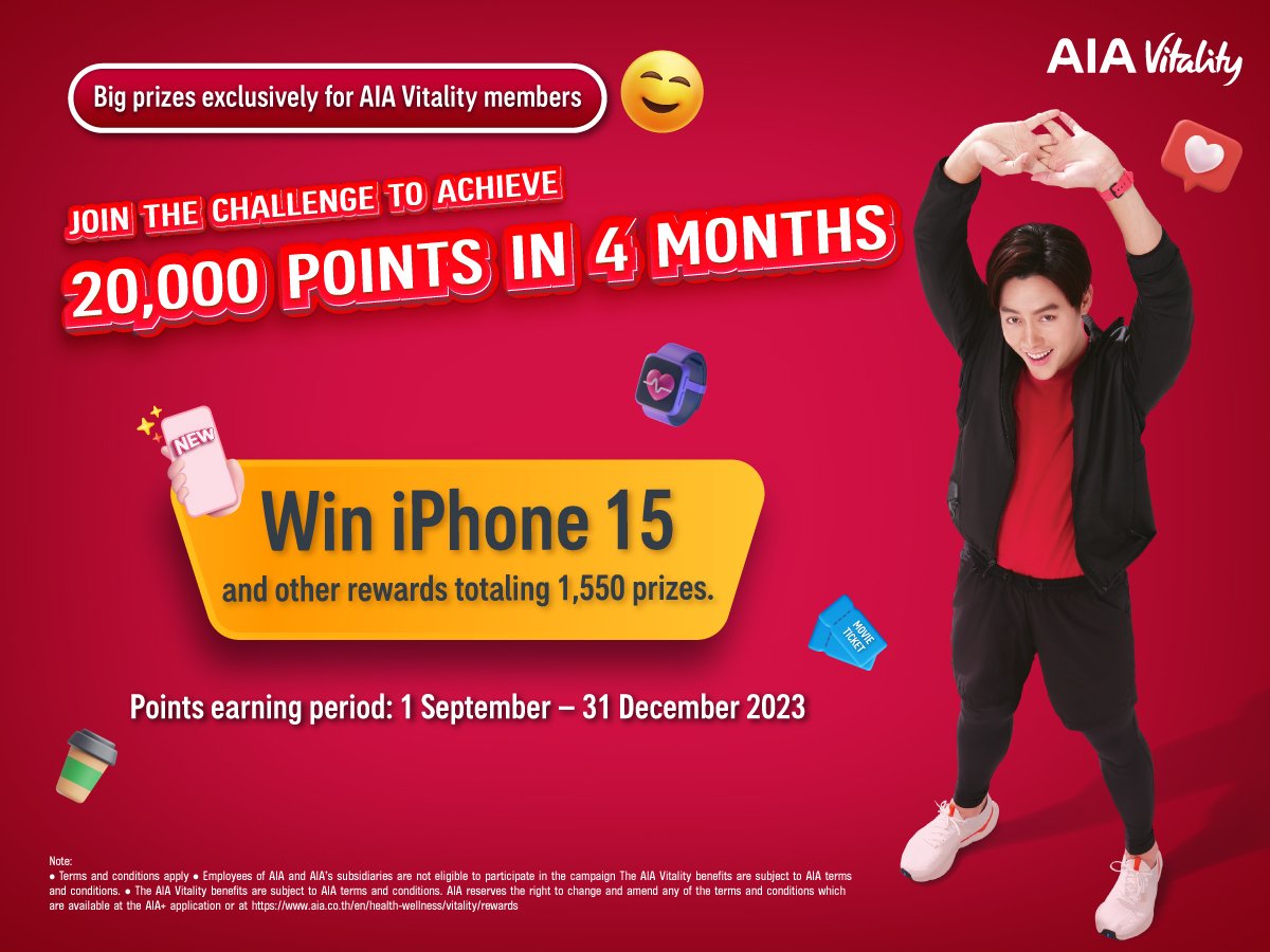 Stand a chance to win iPhone 15 and prizes worth over 1.4 million baht ...