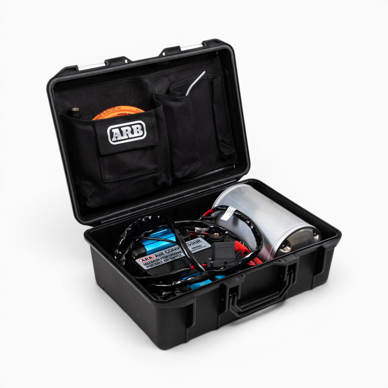 ARB Portable Air Compressor (Brushed) Twin with Air Tank - 12 Volt