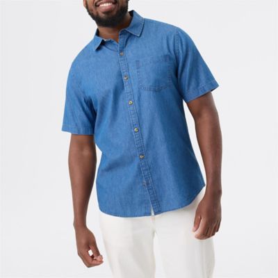 Allgood Men's Brushed Check Shirt - Ecru