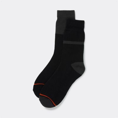 Underworks Men's Crew Cushioned Sport Socks 4 Pack - Black