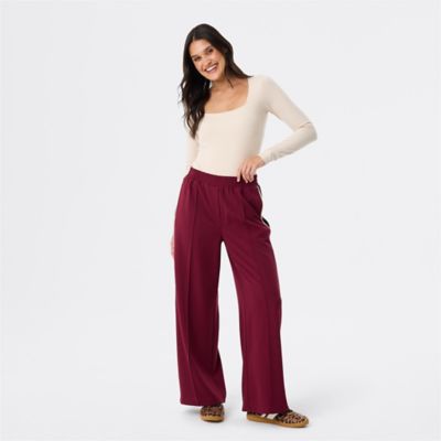 &me Women's Striped Seersucker Pants - Black & White - Size 12