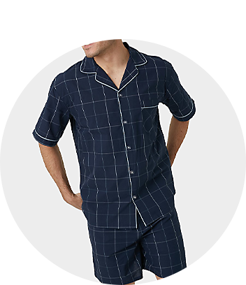 Mens Navy Pyjama Set CT