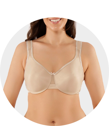 Hanes Women's Smooth-Tec Wire-free With Cooling, Seamless Smooth Comfort Bra,  Beige (Nude), M price in UAE,  UAE