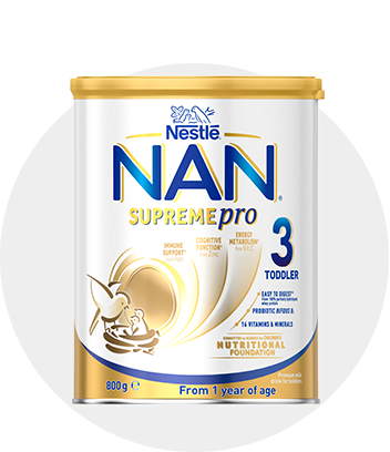 3 x Nestlé NAN SUPREMEpro 1 Baby Formula From Birth 800g