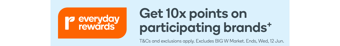 Collect 10x Points on participating brands