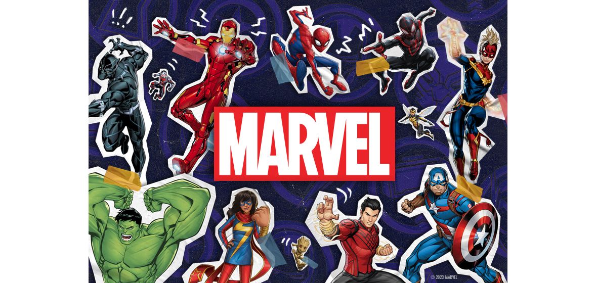 Assorted Marvel Characters Decal Kit