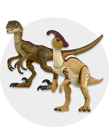 Jurassic Collectors Release Parasaurolophus & Velociraptor
