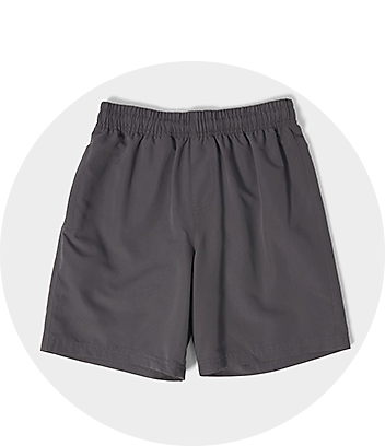 Boys Grey School Shorts