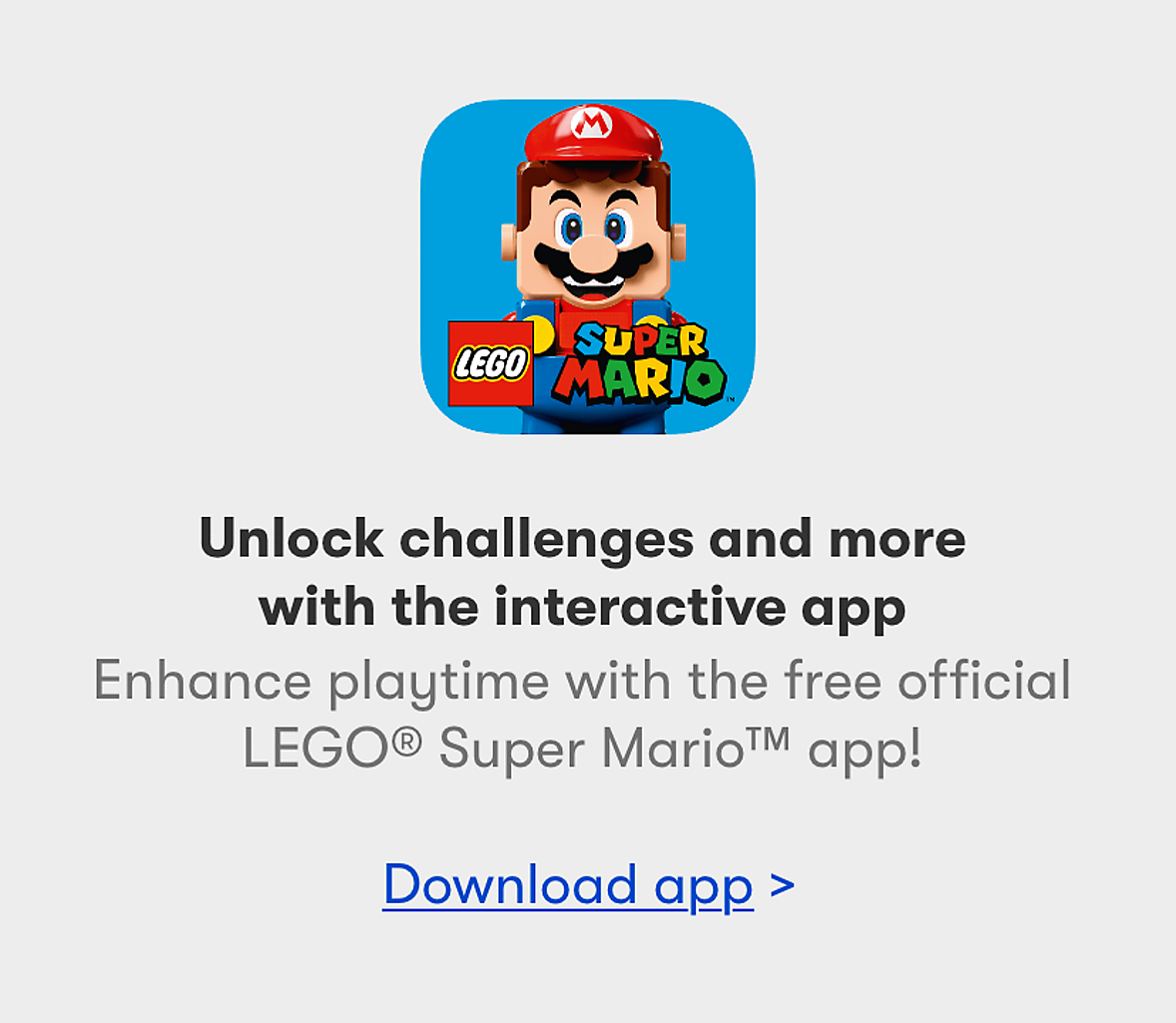 Lego Super Mario App