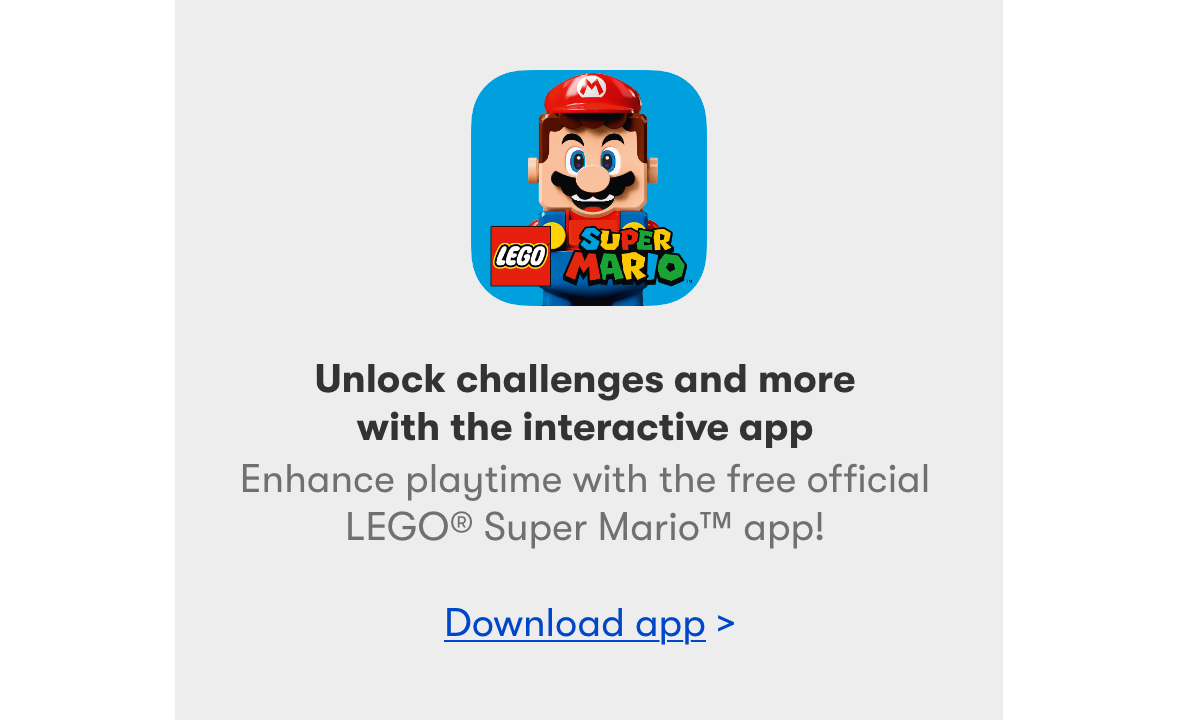 Lego super best sale mario app download