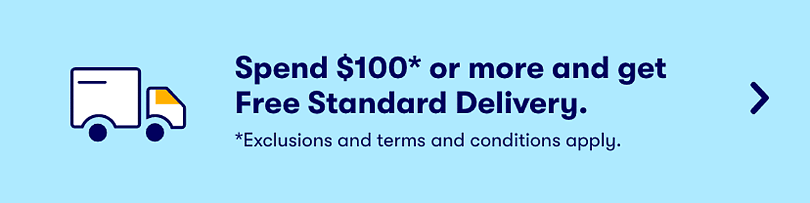 Spend $100 or more and get free standard delivery. Learn more