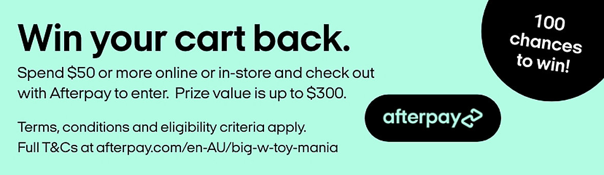 Win your Toy Mania cart back with Afterpay