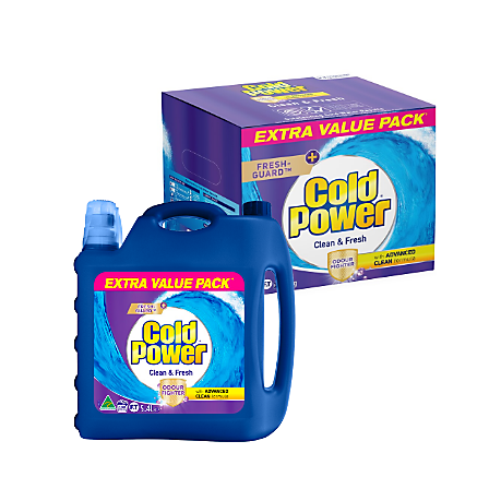 Cold Power Laundry Liquid 5.4-Litre or Laundry Powder 5.4kg