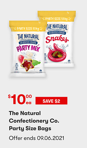 The Natural Confectionery Co. Party Size Bags $10 save $2