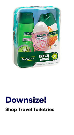 Downsize! and shop travel toiletries