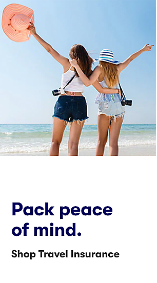 Pack peace of mind with Woolworths Travel Insurance