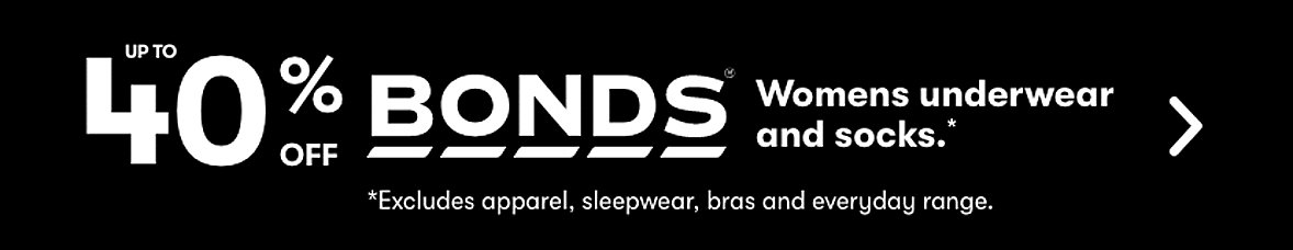 40% Bonds Womens Underwear and Socks Banner MOB