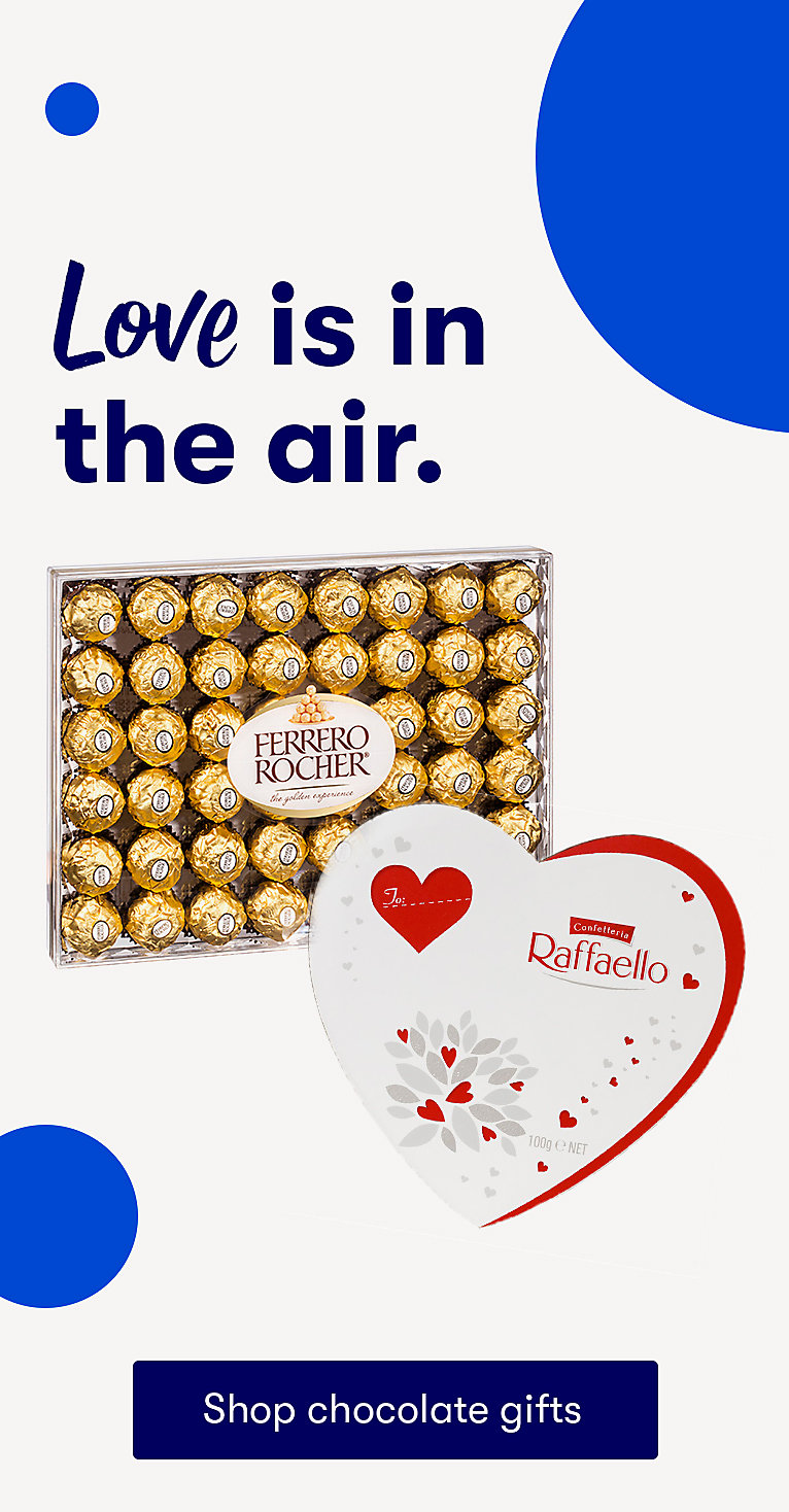 Love is in the air. Shop chocolate gifts.