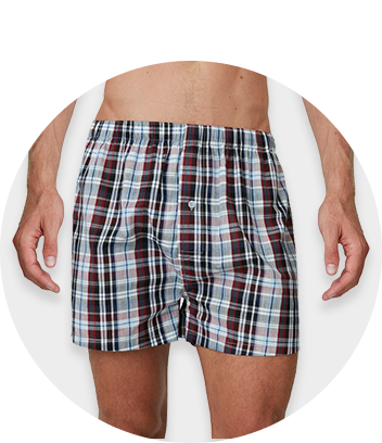 Men's Fashion Plaid Loose Boxers Shorts Underwear 100% - Temu