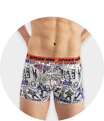 mens spider-man trunk underwear