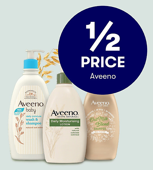 1/2 price Aveeno