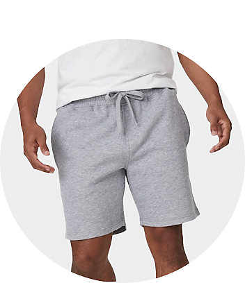 Mens Grey Casual Shorts CT