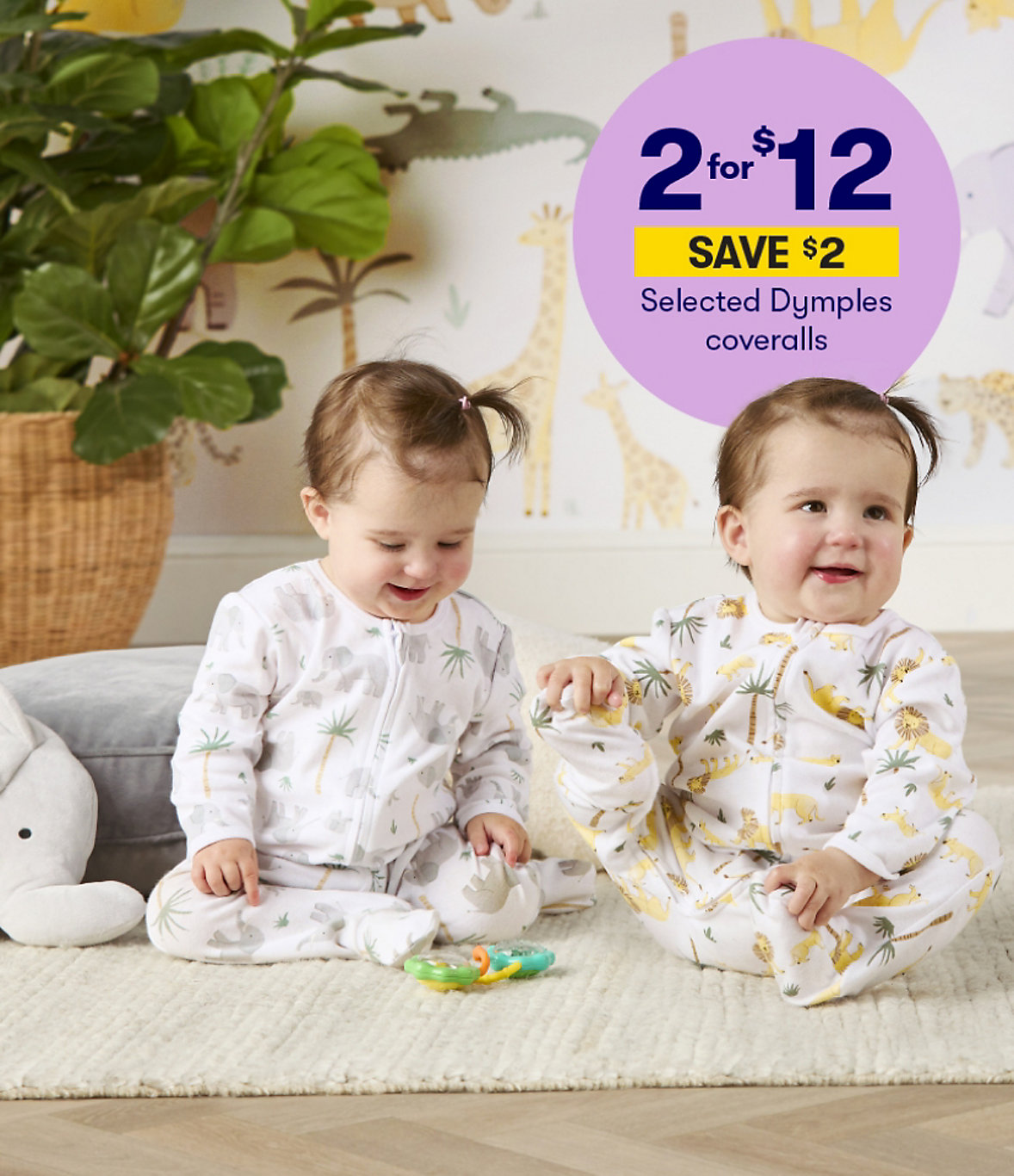 Bub & Me on Now! 2 for $12 Selected Dimples Coveralls
