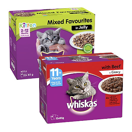 Whiskas 12-Pack Mixed Favourites Cat Food Varieties 85g