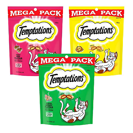 Temptations Mega Pack Cat Treat Varieties 180g