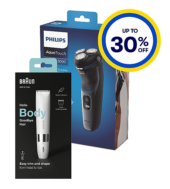 up to 30% off Mens Shavers