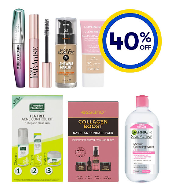 40% off selected Beauty brands