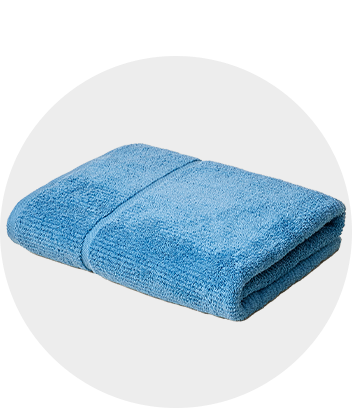 2pk Cotton Solid Ribbed Terry Kitchen Towels Blue - Threshold 1 ct