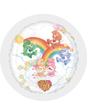 18 Happy Birthday Care Bears Balloon in a Box Gift Pack