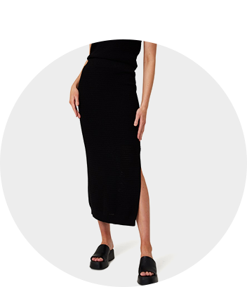 Black maxi on sale skirt big w