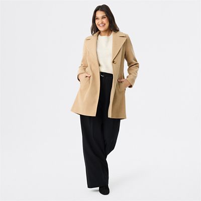 &me Women's Quilted Padded Puffer Jacket - Cream
