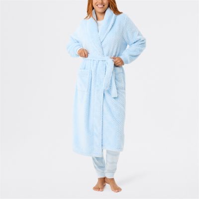 &me Women's Long Sleeve Flannelette Pyjama Set - Dusty Blue
