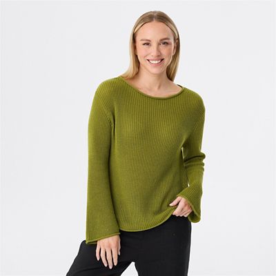 &me Women's Crew Neck Rib Cardigan - Black