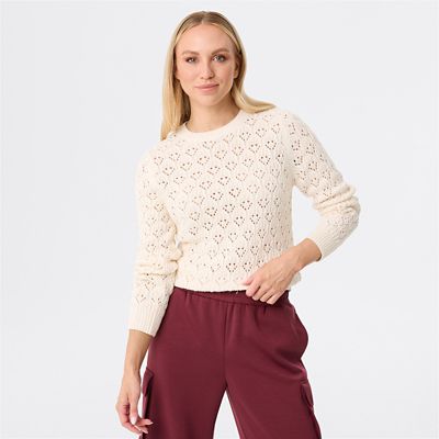 &me Women's Crew Neck Rib Cardigan - Black