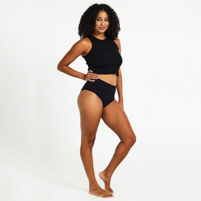 Underworks Women's Smooth Lines High Cut Brief 2 Pack - Grey & Black