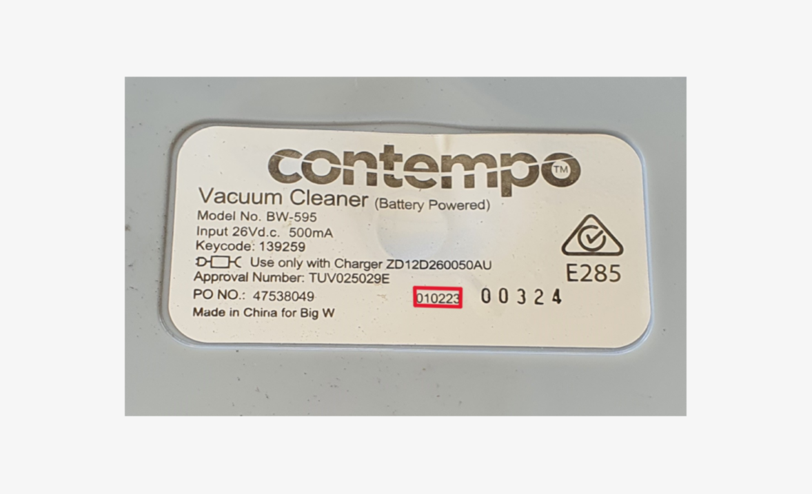 Contempo Handstick Vacuum Recall FAQ BIG W