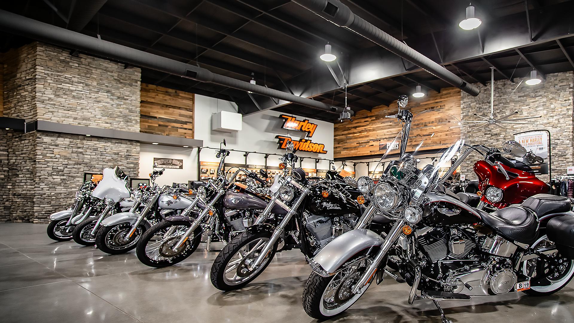 Automotive & Transportation photo of a Harley Davidson showroom
