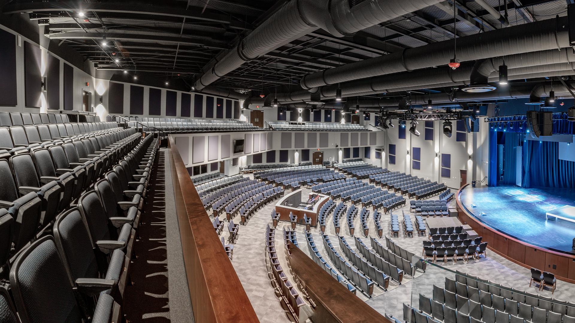 Civic & Community photo of inside of performing arts center built with Butler system