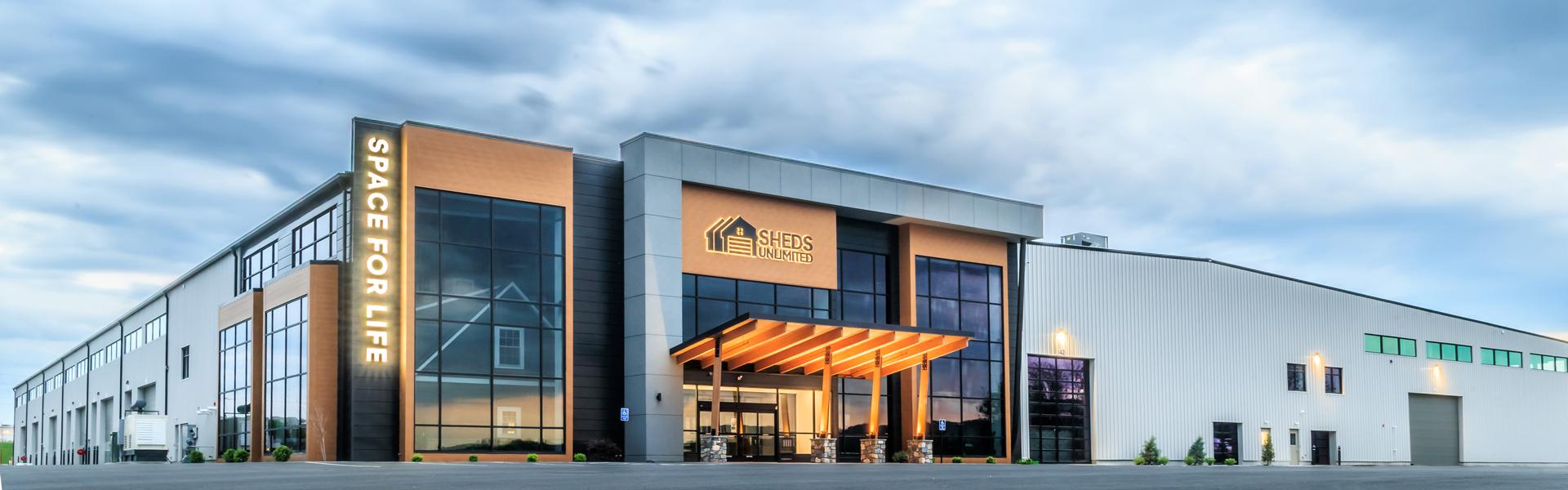 Modern self-storage facility with integrated canopy entrance, durable steel building system, and coordinated façade—designed to support secure access, operational efficiency, and long-term performance.