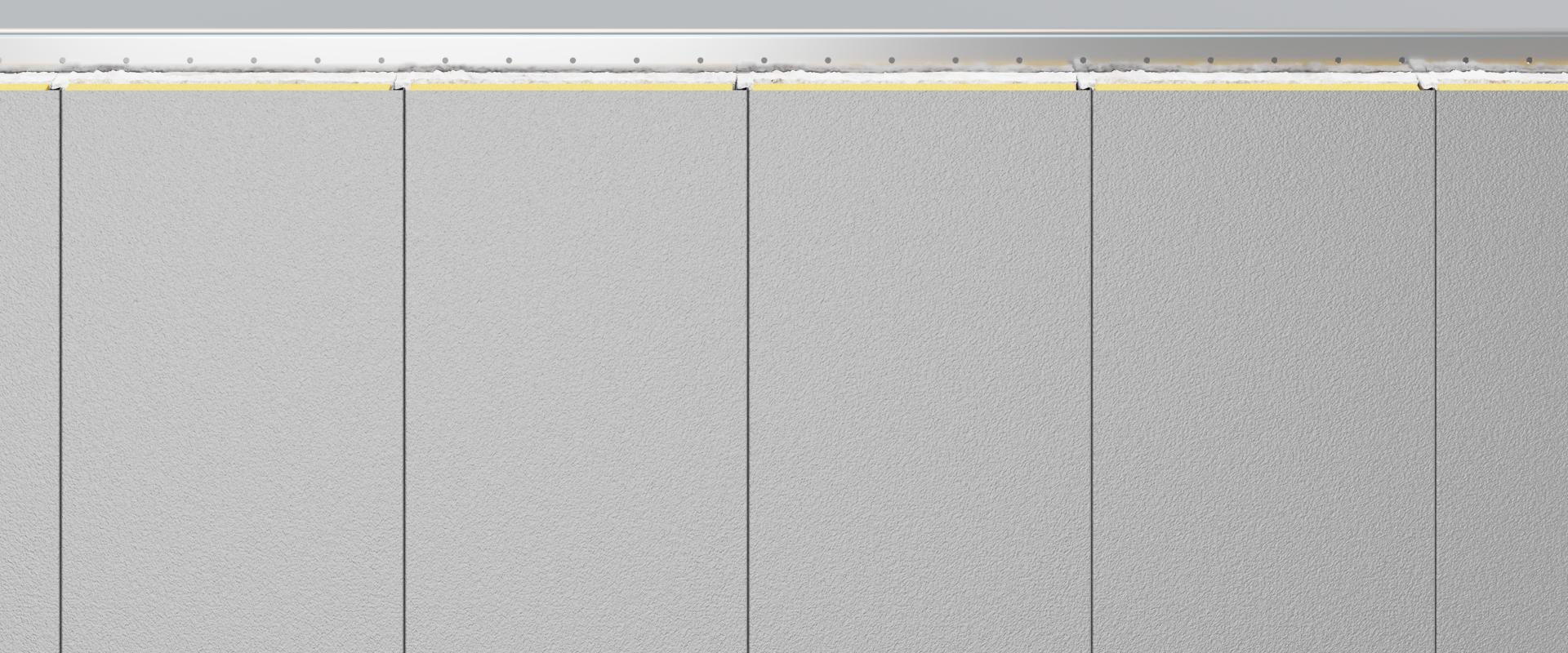 Close up of StylWall™ II Flat Wall System