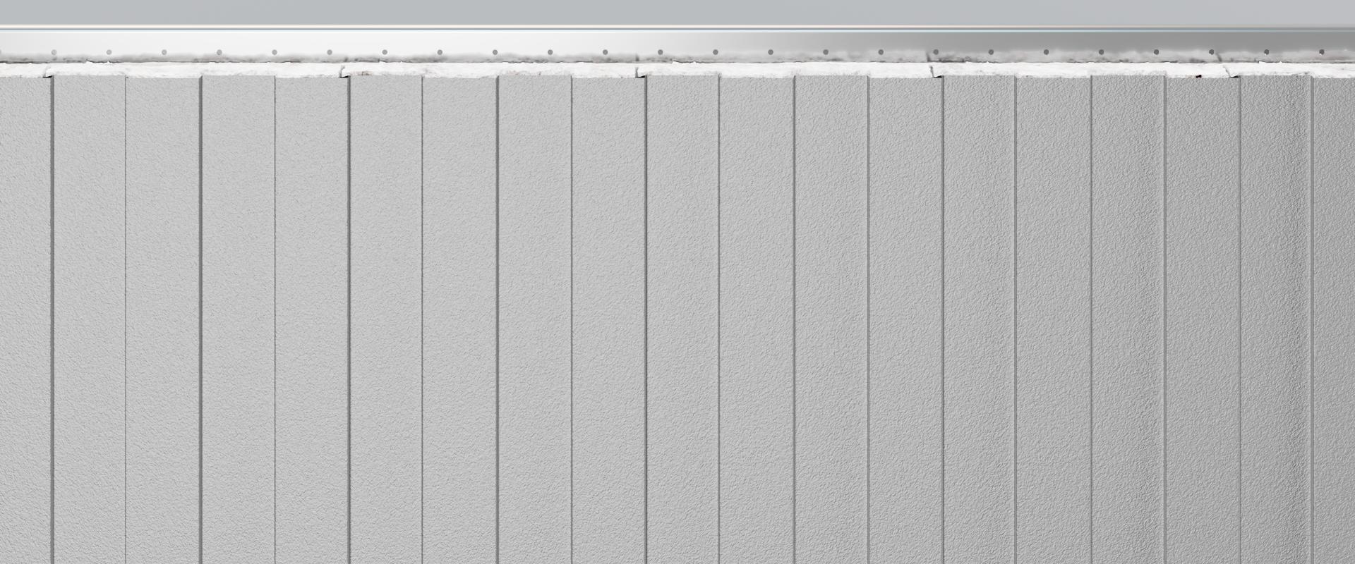 Close up of StylWall® II Fluted Wall