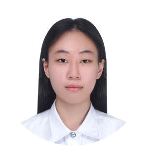 Portrait photo of Chompunuch Tengransan, a young woman with straight black hair, wearing a university uniform