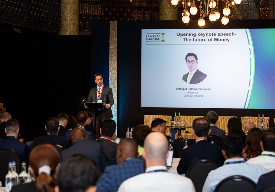 The Governor of the Bank of Thailand attends the Central Banking Awards 2025 to receive the Central Bank of the Year 2025 award from Central Banking Publications