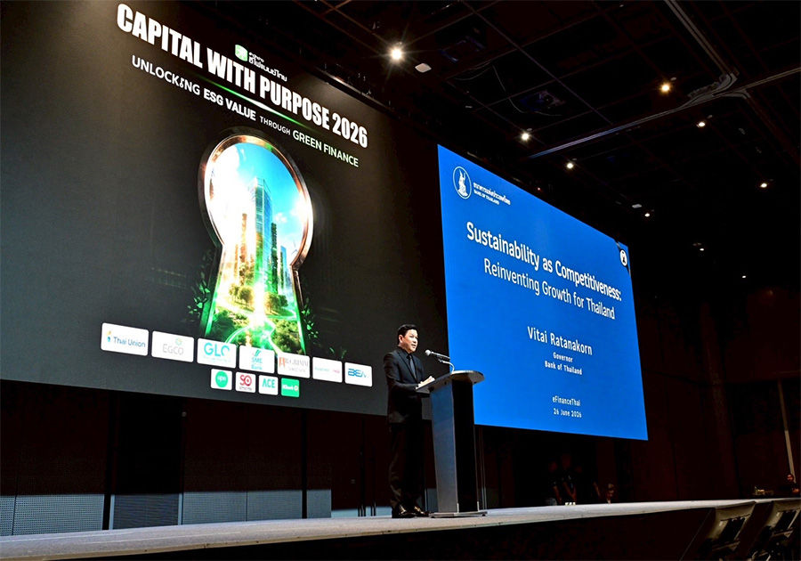 ผู้ว่าการธนาคารแห่งประเทศไทย กล่าวปาฐกถาพิเศษในงาน ESG Capital with Purpose 2026 จัดโดยสำนักข่าว eFinanceThai